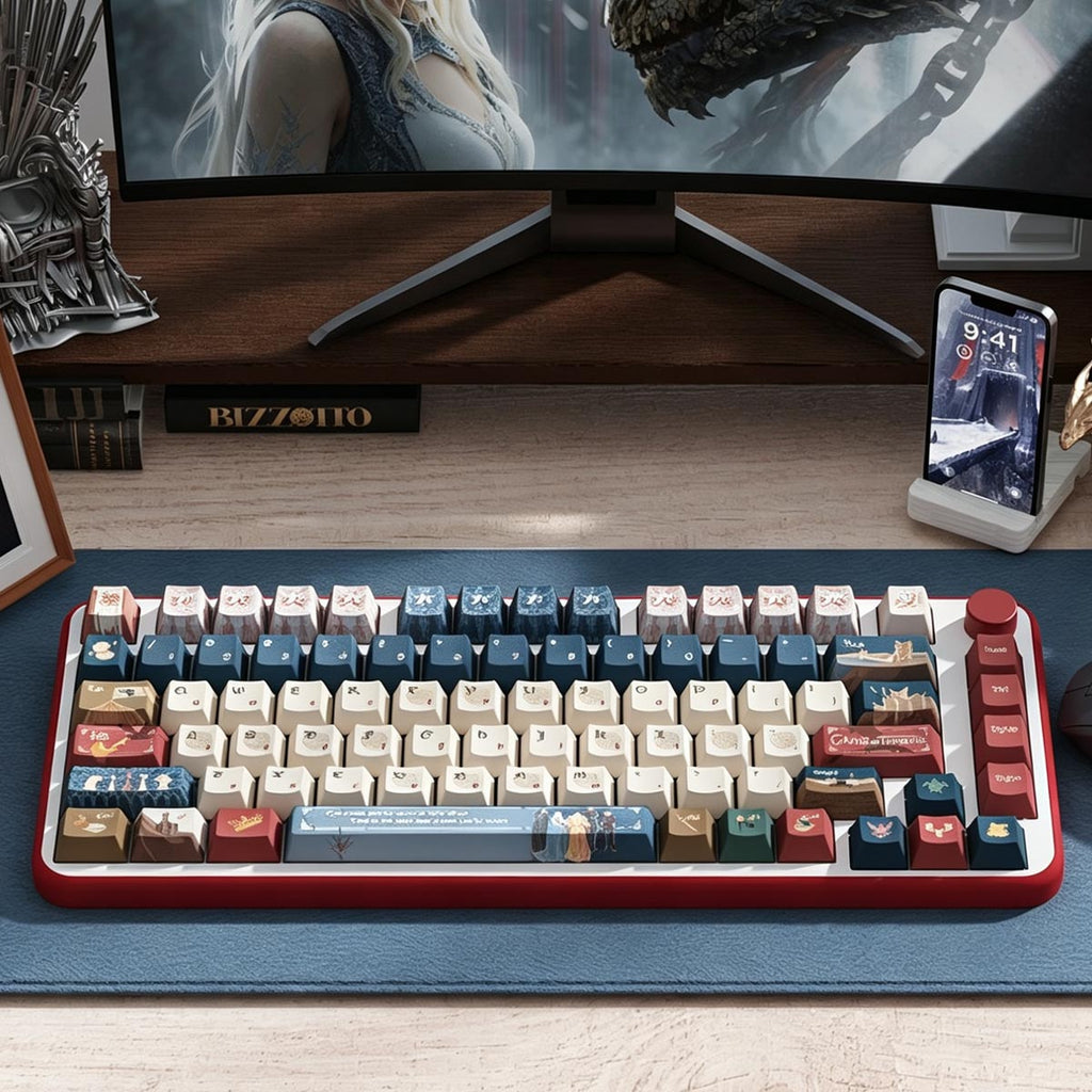 WASDWORKS Void — "Winter's Claim" OEM PBT Dye-Sub Keycap Set