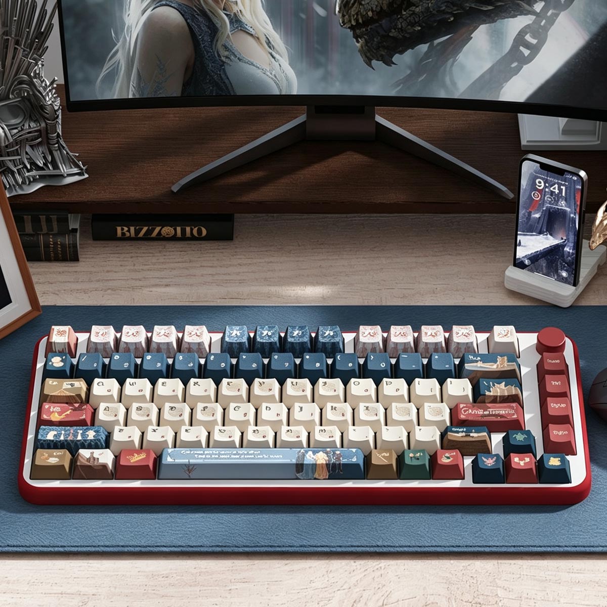 WASDWORKS Void — "Winter's Claim" OEM PBT Dye-Sub Keycap Set