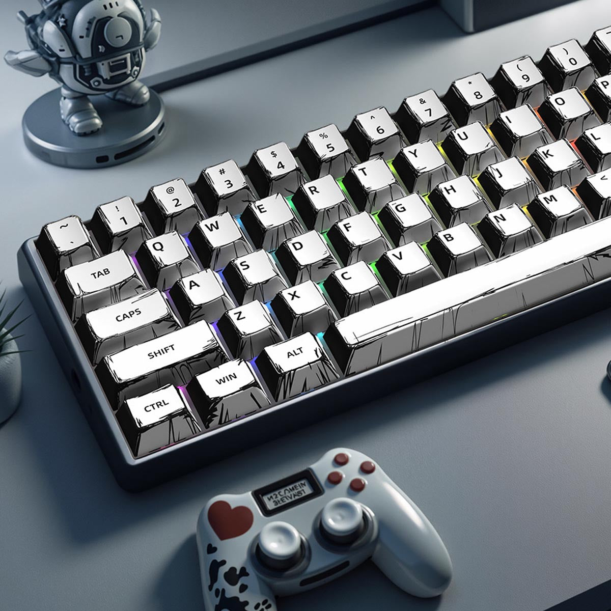 "Ink & Rage" OEM PBT Dye-Sub Keycap Set (135 Keys)