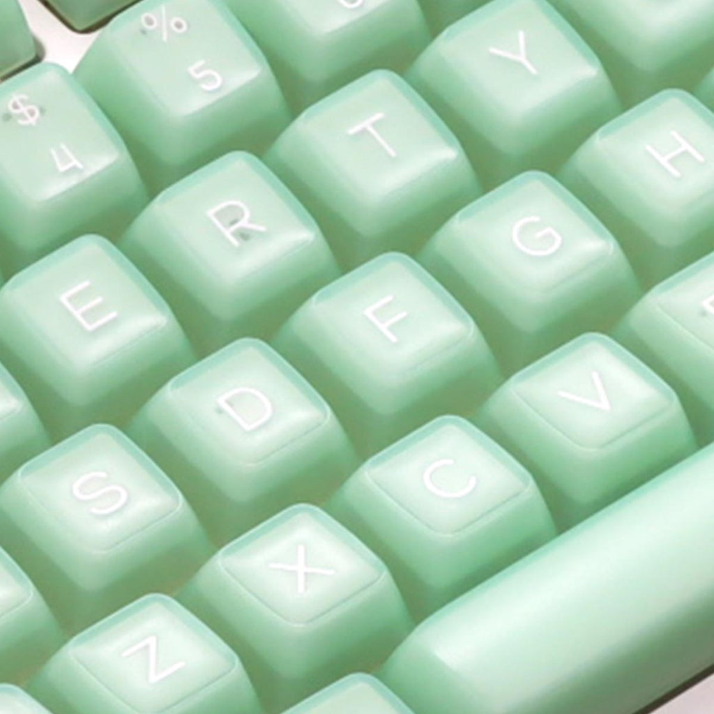 WASDWORKS Bloom — "JadeGlow" SA Profile PC Translucent Keycap Set (142 Keys)