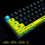 "Neon Rift" OEM PBT Shine-Through Keycap Set (129 Keys)