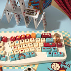 WASDWORKS Bloom — "Cat Carnival" MDA PBT Dye-Sub Keycap Set