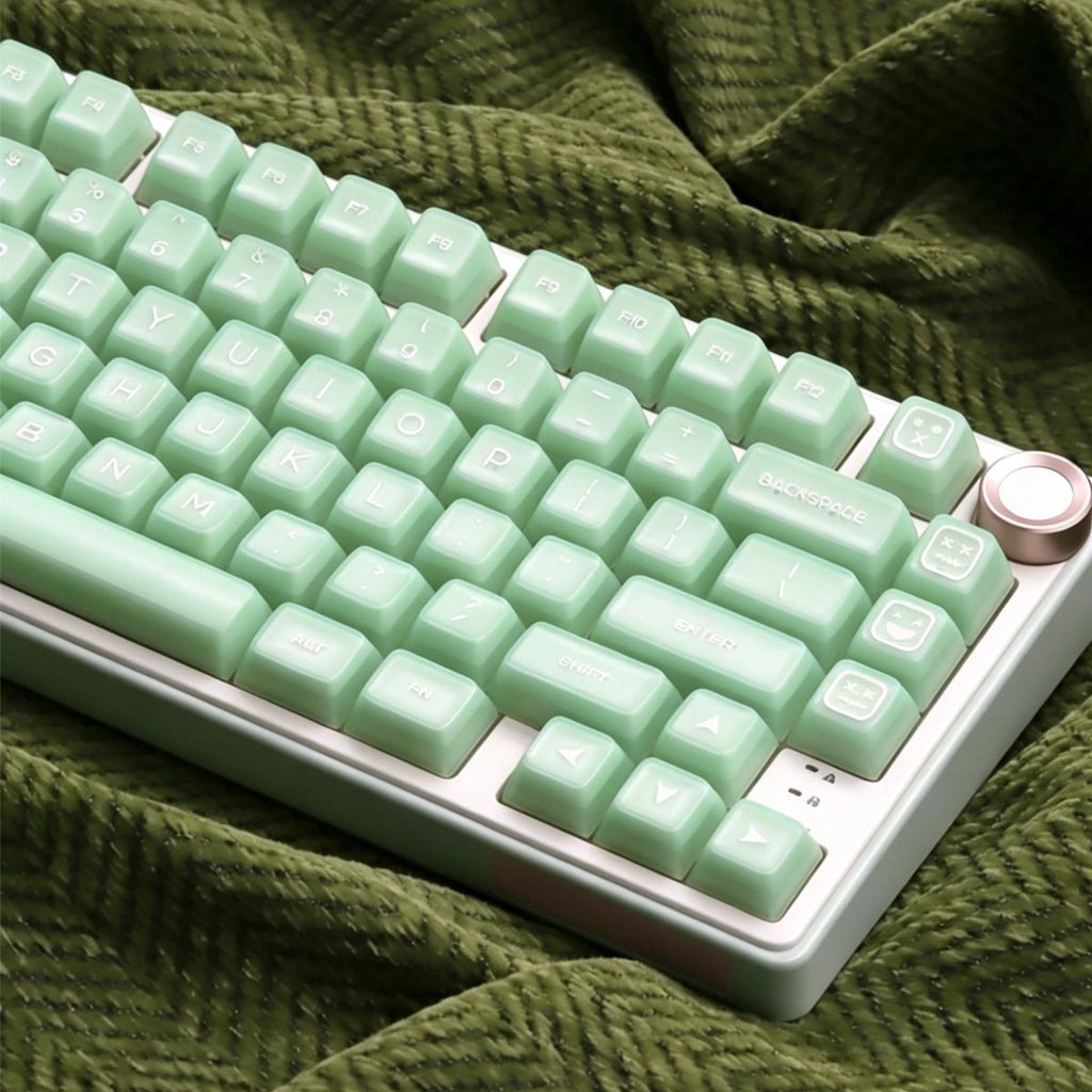 WASDWORKS Bloom — "JadeGlow" SA Profile PC Translucent Keycap Set (142 Keys)