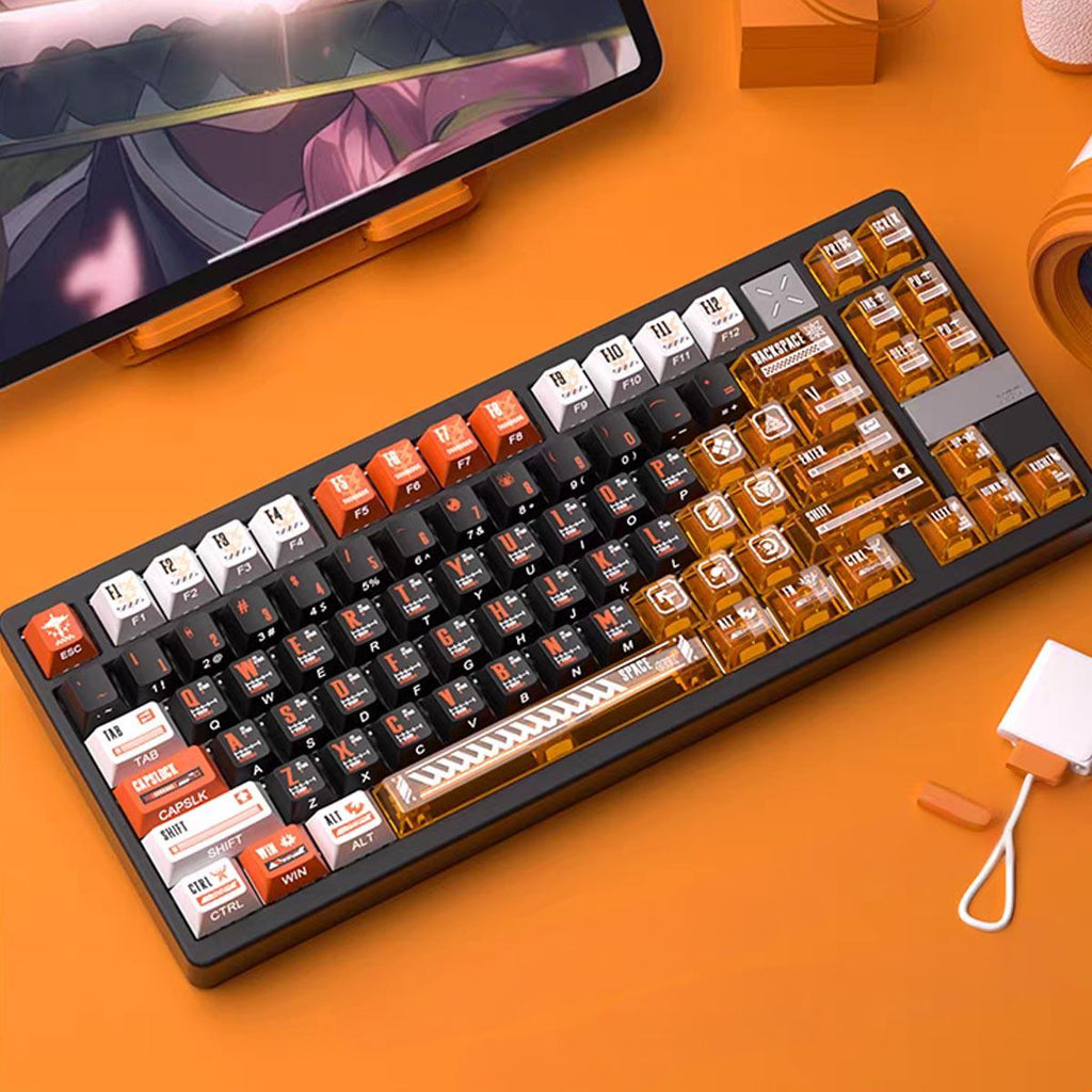 "Afterburn" OEM PBT & PC Shine-Through Keycap Set