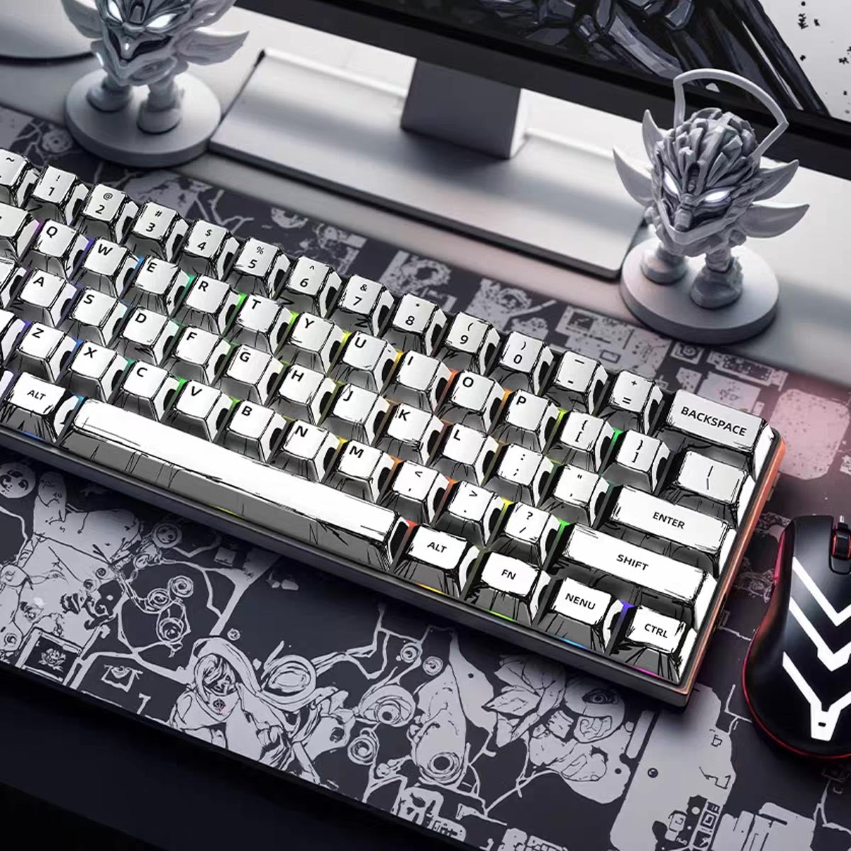 "Ink & Rage" OEM PBT Dye-Sub Keycap Set (135 Keys)
