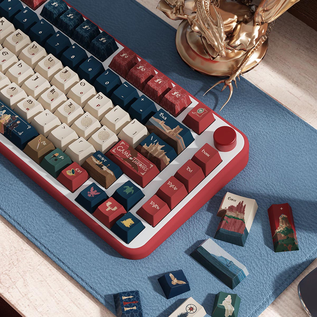 WASDWORKS Void — "Winter's Claim" OEM PBT Dye-Sub Keycap Set