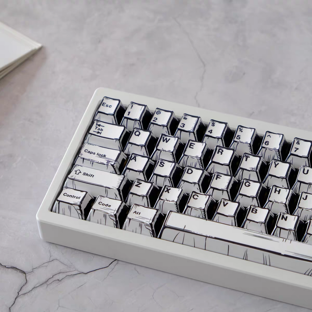 "Ink & Rage" OEM PBT Dye-Sub Keycap Set (135 Keys)