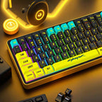 "Neon Rift" OEM PBT Shine-Through Keycap Set (129 Keys)